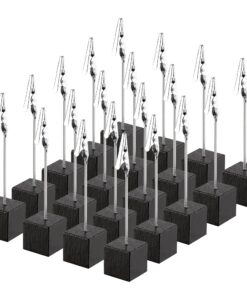 20 Stück Schwarz Memo Clip Halter Ständer für Büro, Fotos und Karte hinweis, ideal für Büro- und Studierzimmer (20 Stück