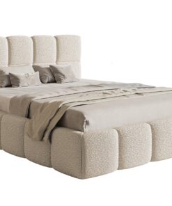 Selsey Bett Polsterbett Mit Stauraum Für Familienzimmer 180 x 200 cm Reißfest Cloudy Hellbeige