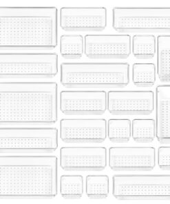 Vtopmart Schubladen Organizer 25 Stücke 4 Größen für Makeup Küche Badezimmer