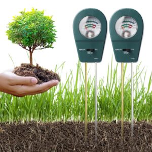 Boden Feuchtigkeitsmessgerät PH/Feuchtigkeit/Bodenfruchtbarkeit für Garten und Landwirtschaft, Rasen und Außenpflanzen,