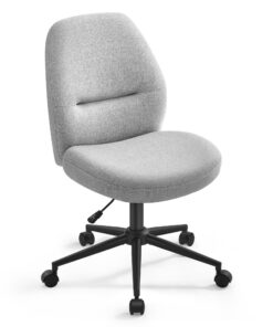 SONGMICS Home Bürostuhl OBG044G01V1 - breite Sitzfläche & höhenverstellbar | Taubengrau für Büro & Homeoffice | SONGMIC