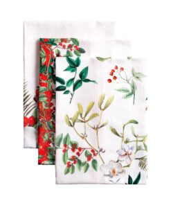 Maison d'Hermine Küchenhandtücher 3er-Set OEKO-TEX STANDARD 100 Geschirrtücher aus Baumwolle