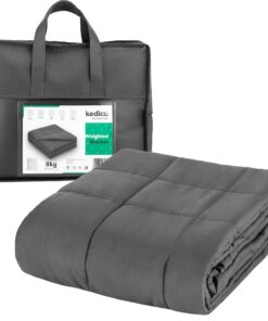 **Oeko-TEX Zertifizierte 8kg Therapiedecke aus Mikrofaser für Besseren Schlaf und Stressabbau (150x200cm)** | **Graue