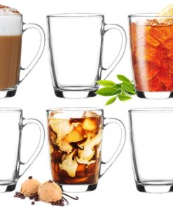 PLATINUX Kaffeegläser Teegläser Set 6 Teilig | Hochwertig | Ideal für Familie | Essensgläser | Macchiato Friendly | 250m
