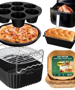 Russell Hobbs Heißluftfritteuse XXL 8L/8,3L - Wiederverwendbare Silikonform Airfryer Zubehör