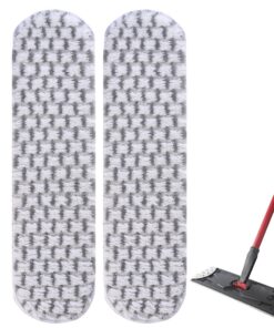 Vileda H2PrO Ersatzbezug 2 Stück, Mikrofaser Bezug für Hartböden, Waschbar & Wiederverwendbar - Entfernt Hartnäckigen Sc