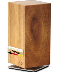 Magneßehrung Universaler Messerblock Akazienholz 360° Drehbar | mahona Messerblock Akazienholz ohne Messer - Universal