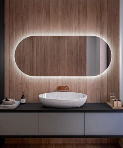 Asymmetrischer Led-Badspiegel mit Beleuchtung - Modisch für Damen - Badezimmerspiegel Nach Maß - Unregelmäßige Form - 13