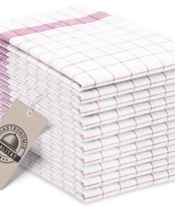 ZOLLNER 10er Set Geschirrtücher Baumwolle in 50x70 cm - super saugstarke und langlebige Küchentücher - waschbar bis 95°C