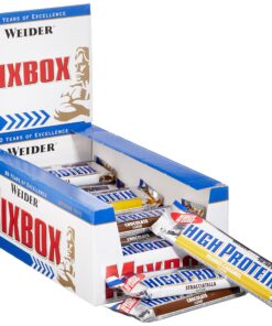 Weider Low Carb High Protein Eiweißriegel, Schokolade, Stracciatella und Erdnuss-Karamell, Fitness & Bodybuilding, 24 x