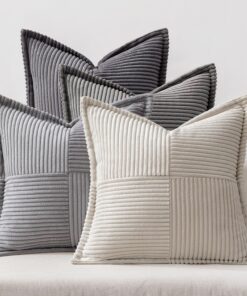 MIULEE Kissenbezüge Weich für Wohnzimmer & Schlafzimmer - Modisch & Dauerhaft (50x50 cm) | MIULEE 4er Set Dekokissenbez