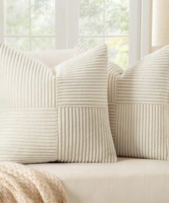 MIULEE Kissenbezug Weihnachten Boho Dekorativ für Sofa | MIULEE 2er Set Kissenbezug für Sofa Weihnachten Boho Deko | MI