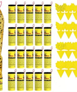 [32 Stück Gelbsticker] + [Fruchtfliegenfalle] + [Trauermücken] + [Innenbereich draußen] + [Mückenfalle] [Fruchtfliegen