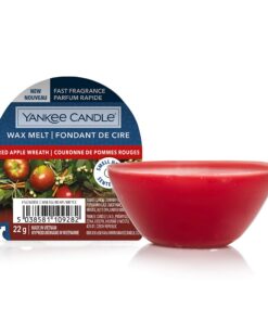 Yankee Candle Red Apple Wreath Duftwachs Wax Melts | bis zu 8 Stunden Duft für Zimmersanierung | ideale Geschenke für Li