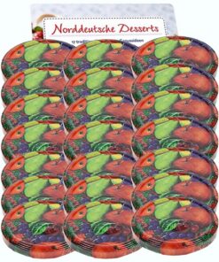 50er Set Twist-Off Ersatzdeckel To 82 für 230-565 ml Einmachgläser Obst Sturzgläser