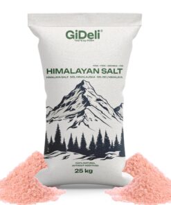 GiDeli Himalaya Rosen Salz Fein 25kg Naturbelassen unraffiniert für Küche und Backen
