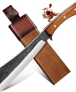 Freelander Großes Jagdmesser Outdoor Survival Messer, Full Tang Bushcraft Machete für Männer, Perfektes Geschenk für Out