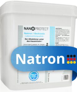 Nanoprotect Natron Backsoda Premium Lebensmittelqualität 5 kg Pulver Germanischer Herstellungs- und Verpackungsprozess