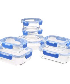 Amazon Basics Glas Lebensmittelbehälter 14er Set BPA-frei fest verschließbar