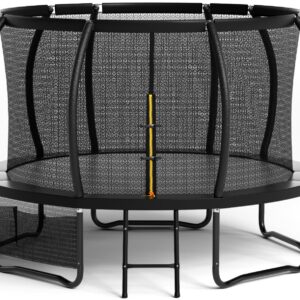 Flamaker Trampolin Outdoor für Kinder & Erwachsene, Ø 427cm, Wetterfest und rostfrei
