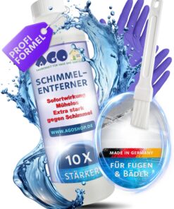 AGO 500ml Hochkonzentriertes Anti Schimmel Mittel - stärker als herkömmliche Reiniger/Schimmelentferner Fugen Dusche -ic