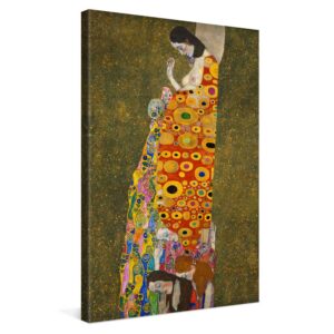 PICANOVA Hope II – Premium Leinwanddruck Für Schlafzimmer Und Wohnzimmer – Kollektion Gustav Klimt 40x60cm