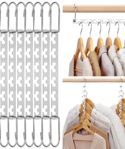 Platzsparender Kleiderbügel Platzsparender Schrank Organizer aus Metall für Schwere Kleidung Global Recycled Standard 8S