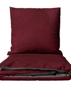 Leonardo Vicenti Winter Bettwäsche Thermo Fleece Uni Flauschige Wendebettwäsche Set warm Bezug kuschelig, 2teilig, 155x2