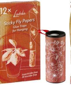 Flavodia Umweltfreundliche Premium Fruchtfliegenfalle – 12x Fliegenfänger – Küche