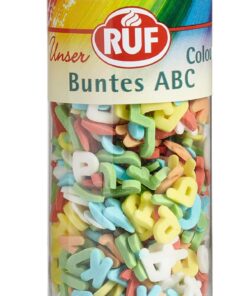 RUF ABC Streusel - Essbare Buchstaben für Kuchen, Cup Cakes und Plätzchen - Tortendeko mit coreigenessenen Buchstaben