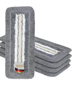 Okaei 5 Stück Wischmopp Bezug (40 cm) - Ergonomisches Arbeiten in Krankenhäusern & Pflegeeinrichtungen - Optimal glittig