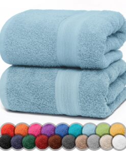 NatureMark Duschtücher 2er Pack 70×140 cm – Premium Qualität, OEKO‑TEX STANDARD 100