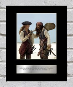 Keira Knightley und Johnny Depp Pirates of the Caribbean Foto Display - Perfect for Collectors - Movie Memorabilia