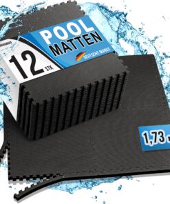 bonsport Pool-Unterlegmatte – Bodenschutz für Pool & Planschbecken, 12 Stück