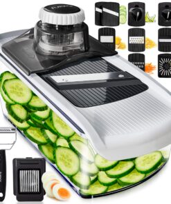 Fullstar Mandoline Gemüsehobel - Dünne Scheiben für Gemüse, Gurken, Karotten und Kartoffeln - 11-in-1 Küchenzubehör