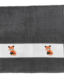 Handtuch Roter Panda Comic Geschenk 50x100cm Baumwolliges Graphitifarbkupfer-Panda Präsent