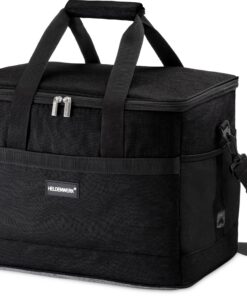 HELDENWERK Große Kühltasche faltbar – Kühlbox 12h Kühlung wasserdicht & auslaufsicher – Thermotasche mit 7 Fächern & ver