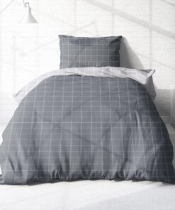 Träumschön Atmungsaktiv Bettwäsche Set 135x200 cm + 80x80 cm – Flauschig Kariert, Hautfreundlich & Warm - 100% Baumwolle