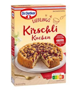 Dr. Oetker Kirschli Kuchen Backmischung, 8 x 435 g, fruchtig-schokoladiger Rührkuchen für die ganze Familie, ideal für D