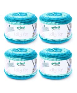 Gründl Wolle Lolly Pop - dicke Wolle zum Häkeln und Stricken - Weich und hautfreundlich - 100% Polyacryl - 4 Knäuel 150