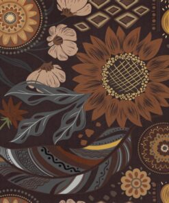 Hode Möbelfolie Selbstklebend Tapete Blumen Vintage Retro, Folie Klebefolie Möbel Küche Wohnzimmer Schlafzimmer, Statisc
