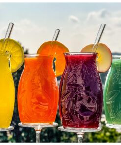 Topkapi 13-tlg Tiki-Set Morita Cocktailgläser - Für 6 Personen, 500 ml, XL, Partys und Tiki Bars
