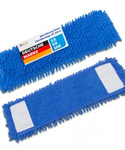 G.I.V. Reinigungstechnik Chenillemopp Basic Wischbezug blau | Ersatzbezug für Bodenwischer | Bodenreinigung Trocken & Na