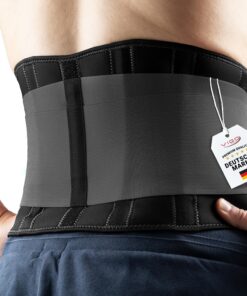 VIGO SPORTS Rückenbandage waschmaschinenfest - Anti-Schweiß Nierengurt für effektive Stabilisierung des Rückens - wärmen