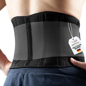 VIGO SPORTS Rückenbandage waschmaschinenfest - Anti-Schweiß Nierengurt für effektive Stabilisierung des Rückens - wärmen
