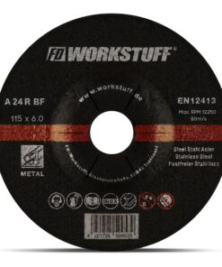 Schruppscheiben für Trenn- oder Winkelschleifer - Schleifmopteller - Für Stahl & NE-Metall - Ø 115 x 6 mm - 5 Stück - Sc