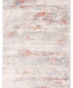 Carpeto Rugs Abstraktes Vintage Designer Teppich - Weich für Wohnzimmer, Schlafzimmer, Esszimmer - ÖKO-TEX - Creme Lachs