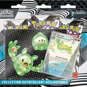 Pokémon Sammelkartenspiel Scharlachrot und Violett – Schwarzer Blitz – Symbios | 1 glänzende Promokarte und 3 Booster