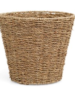 Arpan Papierkorb Seegras 28x25cm für Schlafzimmer, Küche und Bad
