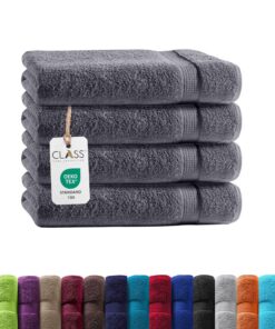 Frottee Gästetücher 30×50 cm – 4er-Set | 100% Baumwolle, besonders weich & saugfähig